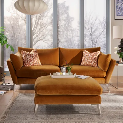 Arighi Bianchi Oliver Sofa, Extra Large / Dark Orange