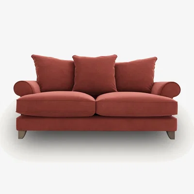 Arighi Bianchi Columbine 2.5 Seater Sofa, Pillowback / Red