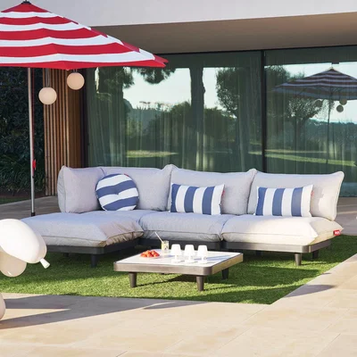 Arighi Bianchi Fatboy Paletti Corner Lounge Set, Light Grey