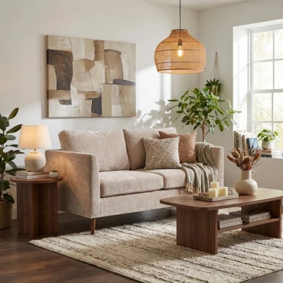 Arighi Bianchi Camberwell 2 Seater Sofa, Natural