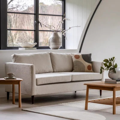 Arighi Bianchi Camberwell 3 Seater Sofa, Natural