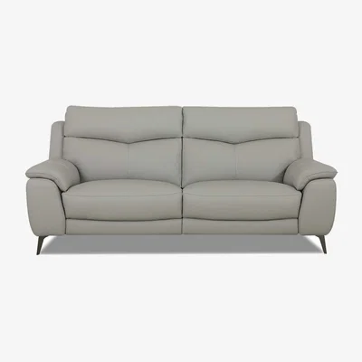 Barker and Stonehouse Fiore 2.5 Seater Recliner Sofa with 2 Power Recliners, Grey | Barker & Stonehouse
