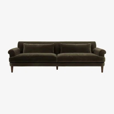 Barker and Stonehouse Cassian 3 Seater Sofa, Green Velvet | Barker & Stonehouse