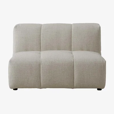 Barker and Stonehouse Plensa Section 1 Seater Modular Sofa Cream Fabric | Barker & Stonehouse