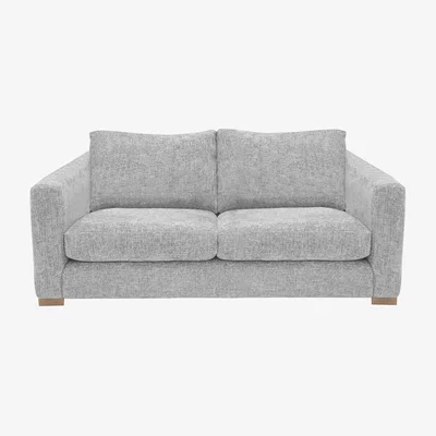 Barker and Stonehouse Fontella Small Sofa, Grey Fabric | Barker & Stonehouse