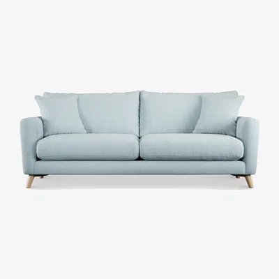 Barker and Stonehouse Newberry 4 Seater Sofa, Blue Fabric | Barker & Stonehouse