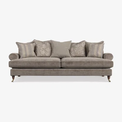 Barker and Stonehouse English Heritage Finch Large Sofa Pillow Back, Brown Fabric | Barker & Stonehouse