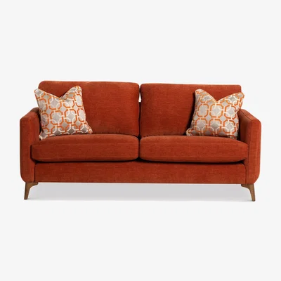 Barker and Stonehouse Ellerton 3 Seater Sofa, Red Fabric | Barker & Stonehouse