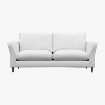 Barker and Stonehouse Rowena Large Sofa, White Fabric | Barker & Stonehouse