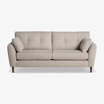 Barker and Stonehouse Benton Large Sofa, Neutral Fabric | Barker & Stonehouse