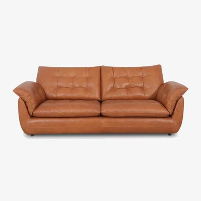 Barker and Stonehouse Pelle 2.5 Seater Sofa, Brown Leather | Barker & Stonehouse