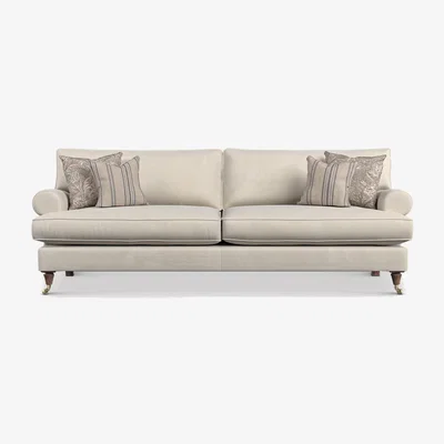 Barker and Stonehouse English Heritage Finch Large Sofa Standard Back, Neutral Fabric | Barker & Stonehouse