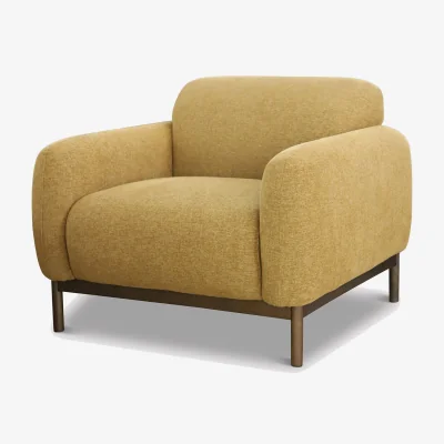 Barker and Stonehouse Connie 2 Seater Sofa, Yellow Fabric | Barker & Stonehouse