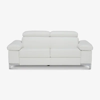 Barker and Stonehouse Bonn 2.5 Seater Sofa, Neutral Leather | Barker & Stonehouse
