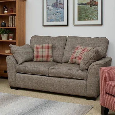 Barker and Stonehouse Orla Kiely Mimosa Large Sofa, Grey Fabric | Barker & Stonehouse