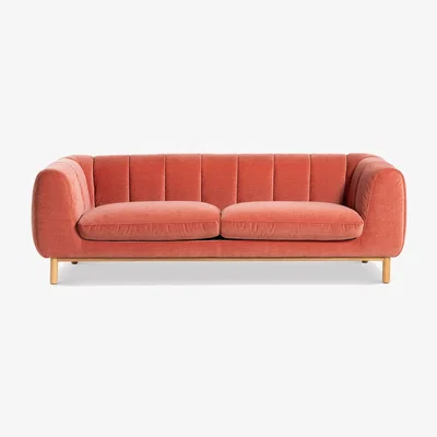 Barker and Stonehouse Eyre 3 Seater Sofa, Pink | Barker & Stonehouse