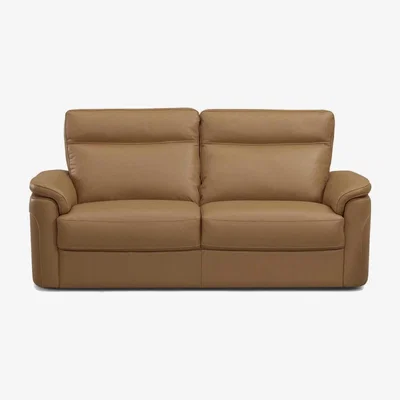Barker and Stonehouse Dumont 2.5 Seater Sofa, Brown Leather | Barker & Stonehouse