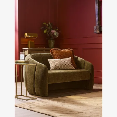 Cox and Cox Aars Sofa - Moss Green