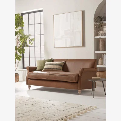 Cox and Cox Giverny Two Seater Sofa – Slate Blue Herringbone