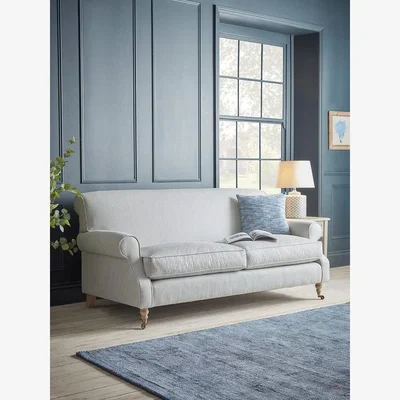 Cox and Cox Annecy Two Seater Sofa – Oat Cotton Linen