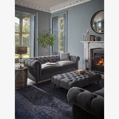 Cox and Cox Dalvik Three Seater Sofa – White Luxury Linen