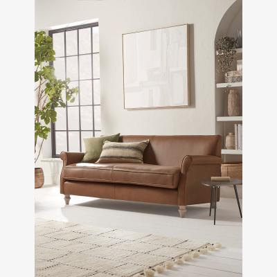 Cox and Cox Giverny Three Seater Sofa – Ivory Herringbone