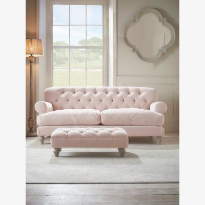 Cox and Cox Bern Two Seater Sofa – Midnight Velvet