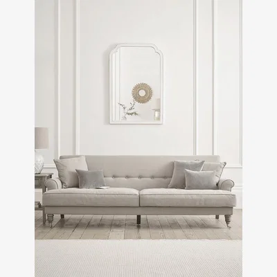 Cox and Cox Herringbone Sofa - Natural