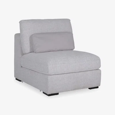 Cult Furniture Brigitte One Seat Sofa Section, Light Grey Chenille