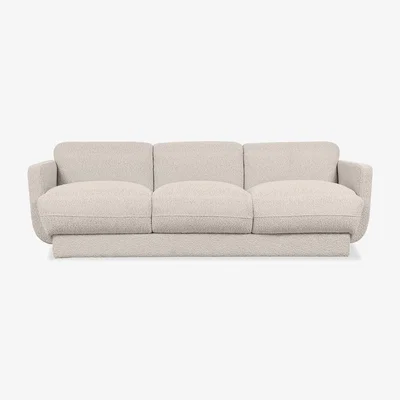 Cult Furniture Connick 3 Seater Sofa, Speckled Stone Sustainable Boucle