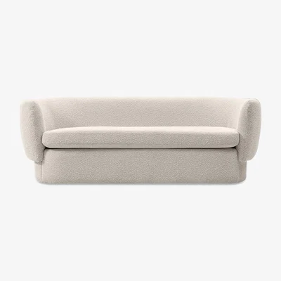 Cult Furniture Miller 3 Seater Sofa, Speckled Stone Sustainable Boucle