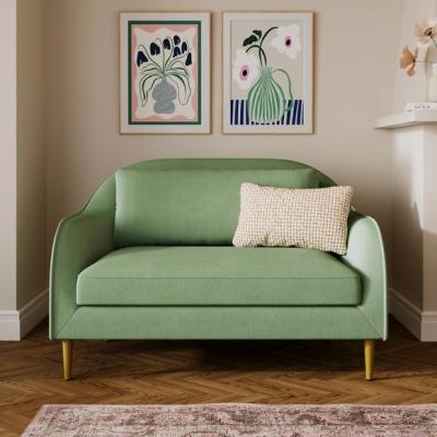Dunelm Jessie Velvet Compact 2 Seater Sofa