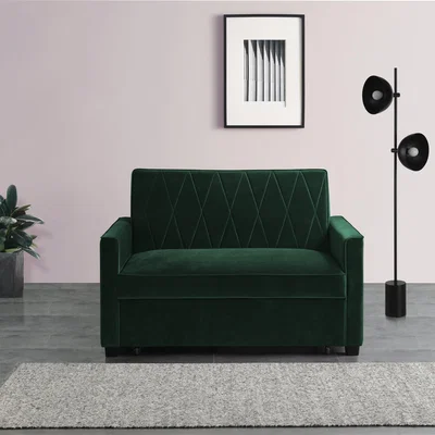 Dunelm Serena Velvet 2 Seater Sofa Bed