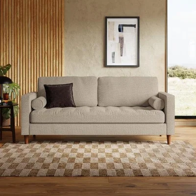 Dunelm Zoe Casual Sit Multi Yarn Boucle 3 Seater Sofa