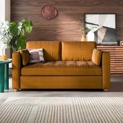 Dunelm Zoe II Velvet 2 Seater Sofa