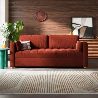 Dunelm Zoe II Velvet 3 Seater Sofa