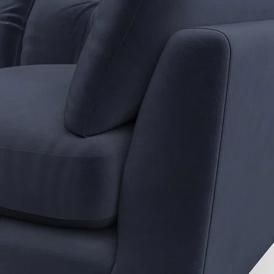 Dunelm Peyton 4 Seater Sofa House Velvet Luxe Navy