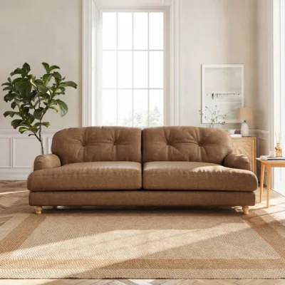 Dunelm Martha 4 Seater Arizona Faux Leather Sofa
