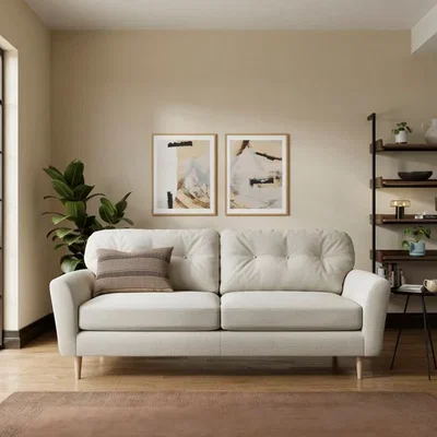 Dunelm Sven Soft Texture Chenille 4 Seater Sofa