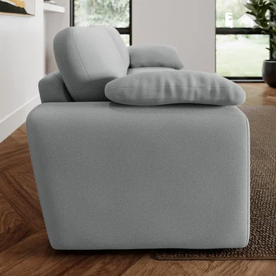 Dunelm Magnus Cosy Weave 3 Seater Sofa Cosy Weave Grey