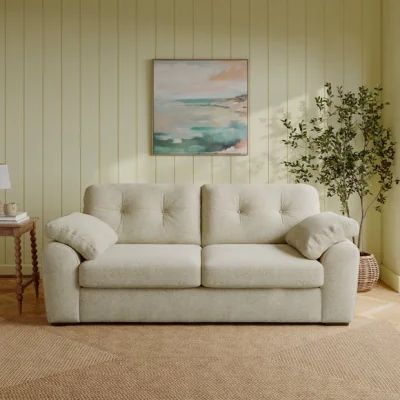 Dunelm Milton Soft Chenille 3 Seater Sofa
