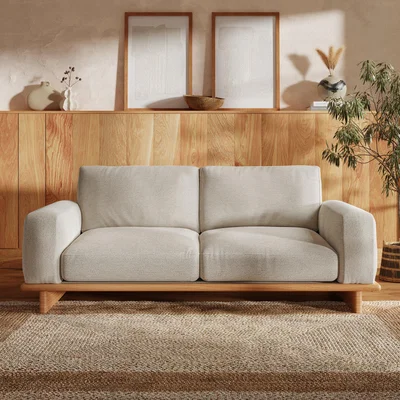 Dunelm Nook Boucle Texture 3 Seater Sofa