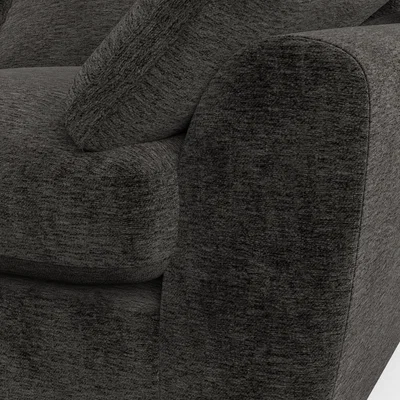 Dunelm Madison 4 Seater Sofa Luxury Chenille Charcoal