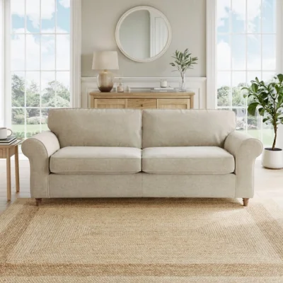Dunelm Flori Basket Weave 4 Seater Sofa