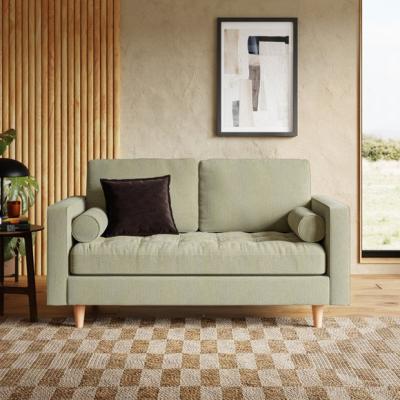 Dunelm Zoe Casual Sit Soft Tonal Chenille 2 Seater Sofa