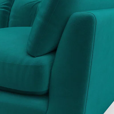 Dunelm Peyton 4 Seater Sofa House Velvet Peacock