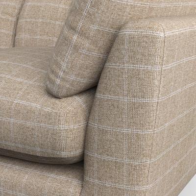Dunelm Peyton Large 3 Seater Sofa Check Natural