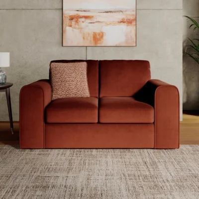Dunelm Abel Matte Velvet 2 Seater Sofa