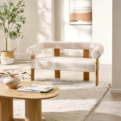 Dunelm Freya Boucle 2 Seater Sofa