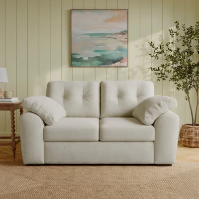 Dunelm Milton Textured Chenille 2 Seater Sofa